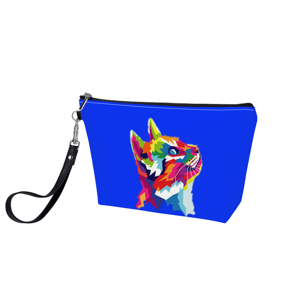 Ti Amo I love you - Exclusive Brand  - Blue Blue Eyes - Cat - Sling Cosmetic Bag