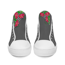 Load image into Gallery viewer, Ti Amo I love you - Exclusive Brand - High-Top Canvas Shoes - White Soles
