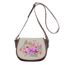 Load image into Gallery viewer, Ti Amo I love you - Exclusive Brand - Abalone - Floral Bouquet - Saddle Bag
