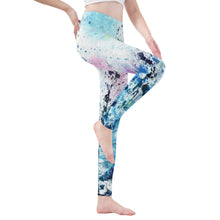 Load image into Gallery viewer, Ti Amo I love you - Exclusive Brand - Splatter - Womens / Teen Girls / Womens Plus Size - Yoga Leggings - Sizes XS-3XL
