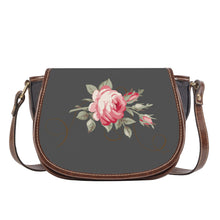 Load image into Gallery viewer, Ti Amo I love you - Exclusive Brand - Davy&#39;s Grey -  Rose -  Saddle Bag
