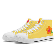 Load image into Gallery viewer, Ti Amo I love you  - Exclusive Brand  - Womens High-Top Canvas Shoes - White Soles
