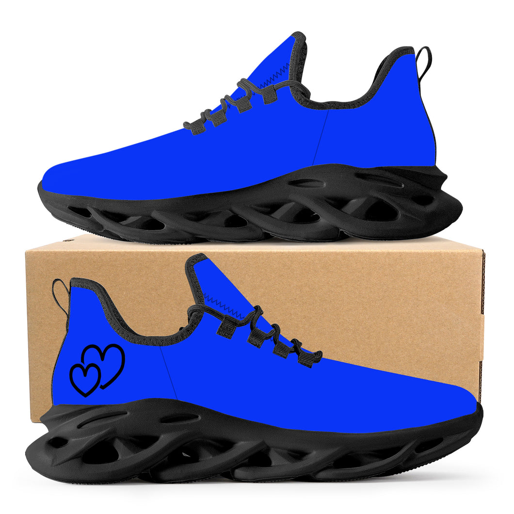 Ti Amo I love you  - Exclusive Brand  - Blue Blue Eyes - Double Black Heart -  Flex Control Sneaker - Black Soles