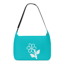 Load image into Gallery viewer, Ti Amo I love you - Exclusive  Brand - Vivid Cyan (Robin&#39;s Egg Blue) - White Daisy - Journey Computer Shoulder Bag
