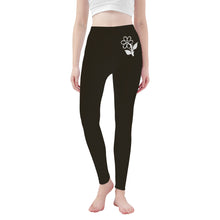 Load image into Gallery viewer, Ti Amo I love you - Exclusive Brand  - Zeus - White Daisy -  Yoga Leggings
