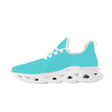 Load image into Gallery viewer, Ti Amo I love you - Exclusive Brand - Medium Turquoise Blue - Mens / Womens - Flex Control Sneakers- White Soles
