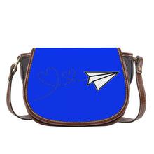 Load image into Gallery viewer, Ti Amo I love you - Exclusive Brand - Blue Blue Eyes - Paper Airplane - Saddle Bag
