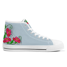 Load image into Gallery viewer, Ti Amo I love you - Exclusive Brand  - High-Top Canvas Shoes - White Soles
