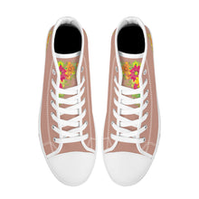 Load image into Gallery viewer, Ti Amo I love you  - Exclusive Brand - High-Top Canvas Shoes - White Soles
