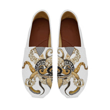 Load image into Gallery viewer, Ti Amo I love you  - Exclusive Brand  - White Octopus - Casual Flat Driving Shoe
