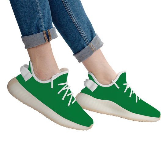 Ti Amo I love you - Exclusive Brand  - Fun Green - Love Sign - Breathable Mesh Knit Sneaker - White Soles