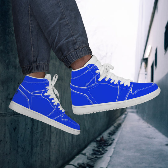 Ti Amo I love you - Exclusive Brand - Blue Blue Eyes - High Top Synthetic Leather Sneaker
