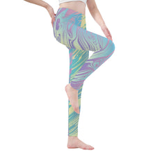 Load image into Gallery viewer, Ti Amo I love you - Exclusive Brand - Sherbert Stripe - Yoga Leggings - Sizes XS-3XL
