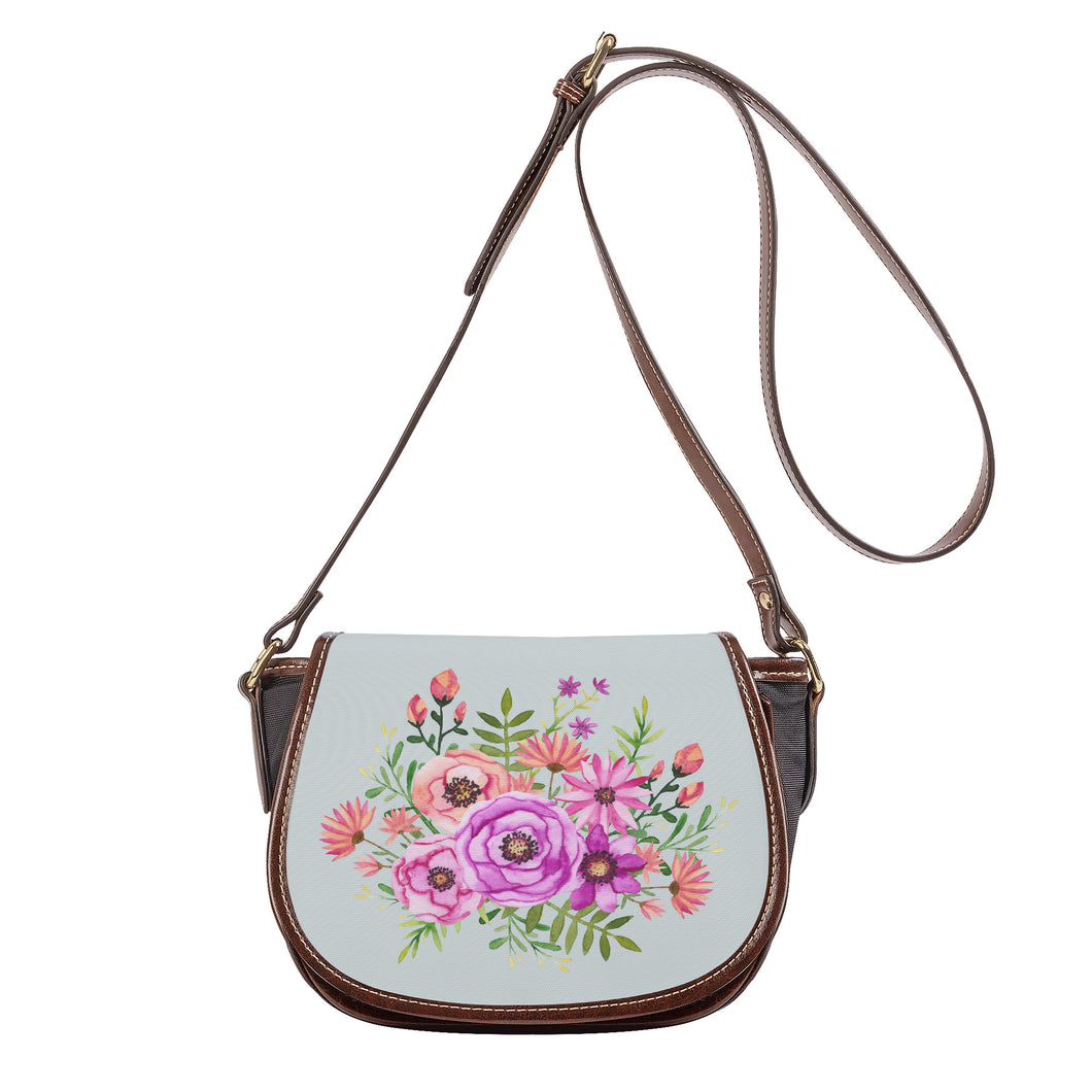 Ti Amo I love you - Exclusive Brand - Geyser 2 - Floral Bouquet - Saddle Bag