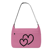 Load image into Gallery viewer, Ti Amo I love you - Exclusive Brand - Charm - Double Black Heart - Journey Computer Shoulder Bag
