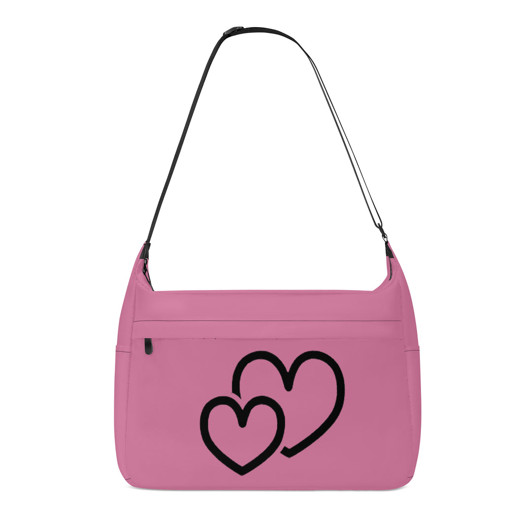 Ti Amo I love you - Exclusive Brand - Charm - Double Black Heart - Journey Computer Shoulder Bag