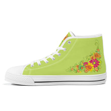 Load image into Gallery viewer, Ti Amo I love you - Exclusive Brand - High-Top Canvas Shoes - White Soles
