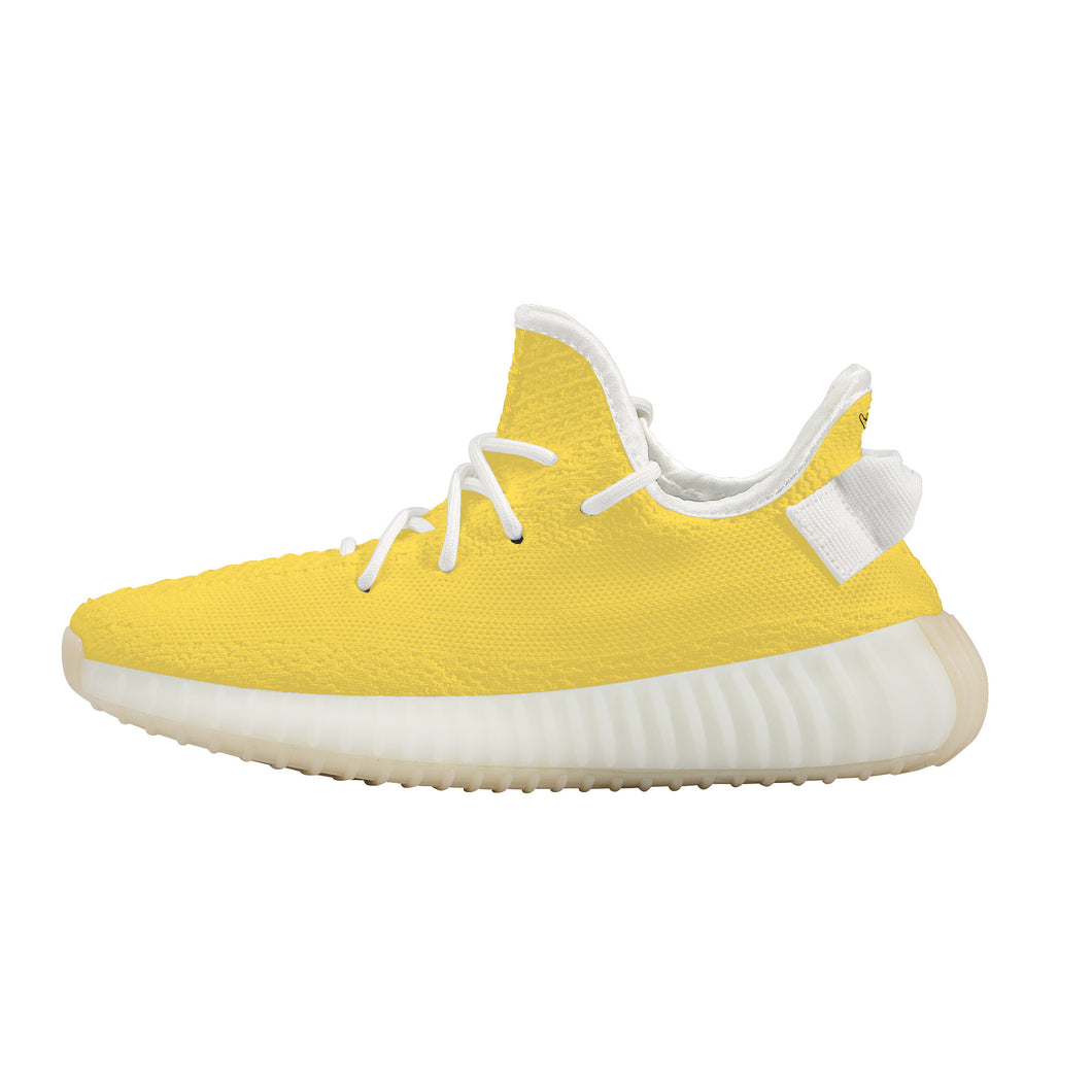 Ti Amo I love you - Exclusive Brand  - Mustard Yellow - Love Sign - Breathable Mesh Knit Sneaker - White Soles