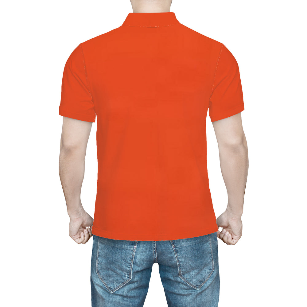 Ti Amo I love you - Exclusive Brand - Mens Neon Orange Polo Shirt