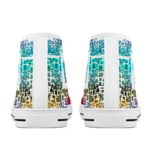 Load image into Gallery viewer, Ti Amo I love you  - Exclusive Brand  - High-Top Canvas Shoes - White Soles
