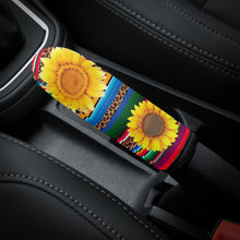 Load image into Gallery viewer, Ti Amo I love you - Exclusive Brand - Leopard &amp; Sunflower - Car Handbrake Cover
