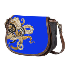 Load image into Gallery viewer, Ti Amo I love you - Exclusive Brand  - Blue Blue Eyes - Octopus - Saddle Bag
