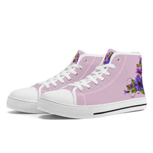 Load image into Gallery viewer, Ti Amo I love you - Exclusive Brand - High-Top Canvas Shoes - White Soles
