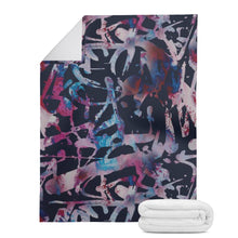 Load image into Gallery viewer, Ti Amo I love you - Exclusive Brand - Charade with Disco &amp; Astral Floral Pattern - Micro Fleece Blankets
