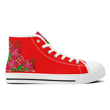 Load image into Gallery viewer, Ti Amo I love you - Exclusive Brand - High-Top Canvas Shoes - White Soles
