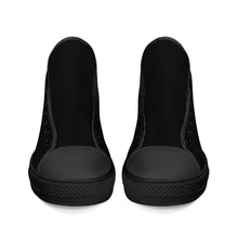 Load image into Gallery viewer, Ti Amo I love you - Exclusive Brand - Black -  High-Top Canvas Shoes - Black Soles
