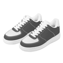 Load image into Gallery viewer, Ti Amo I love you - Exclusive Brand - Davy&#39;s Grey &amp; White - Low Top Unisex Sneakers - Sizes: Big Kids 4.5-7 / Mens 4.5-14.5 / Womens 5.5-14
