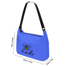 Load image into Gallery viewer, Ti Amo I love you - Exclusive Brand - Neon Blue - Bee Kind - Journey Computer Shoulder Bag
