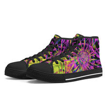 Load image into Gallery viewer, Ti Amo I love you - Exclusive Brand - High-Top Canvas Shoes - Black Soles
