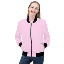 Load image into Gallery viewer, Ti Amo I love you - Exclusive Brand  - Pink Lace -  Women&#39;s Bomber Jacket
