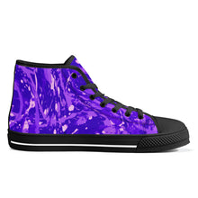 Load image into Gallery viewer, Ti Amo I love you - Exclusive Brand - High-Top Canvas Shoes - Black Soles
