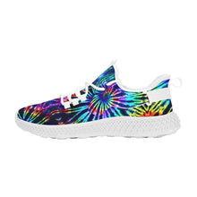 Load image into Gallery viewer, Ti Amo I love you - Exclusive Brand  - Mens / Womens - Blue Zodiac, Curious Blue, Malachite, Purple Heart - Tie- Dye - Mesh Knit Shoes - White Soles
