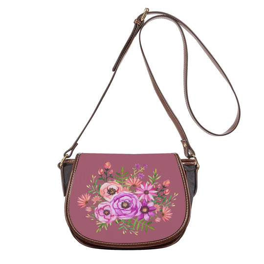 Ti Amo I love you - Exclusive Brand - Tapestry - Floral Bouquet - Saddle Bag