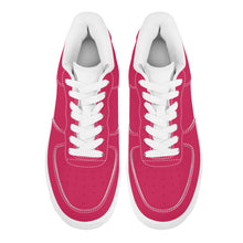 Load image into Gallery viewer, Ti Amo I love you -  Exclusive Brand - Cerise Red 2 - White Heart - Low Top Unisex Sneakers
