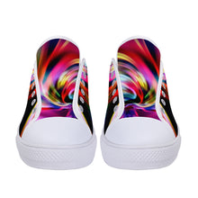 Load image into Gallery viewer, Ti Amo I love you - Exclusive Brand - Amethyst &amp; Mauve Twist -Low-Top Canvas Shoes - White Soles
