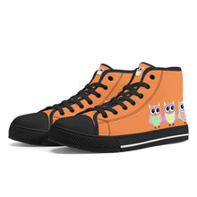 Load image into Gallery viewer, Ti Amo I love you - Exclusive Brand - Coral -  High-Top Canvavs Shoes - Black Soles
