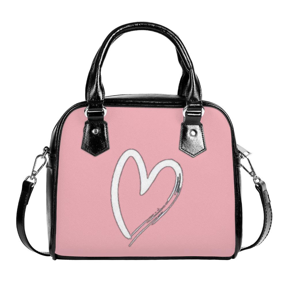Ti Amo I love you  - Exclusive Brand  - Mandys Pink - Single Heart - Shoulder Handbag