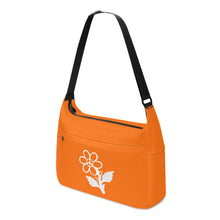 Load image into Gallery viewer, Ti Amo I love you- Exclusive Brand - Pumpkin - White Daisy - Journey Computer Shoulder Bag
