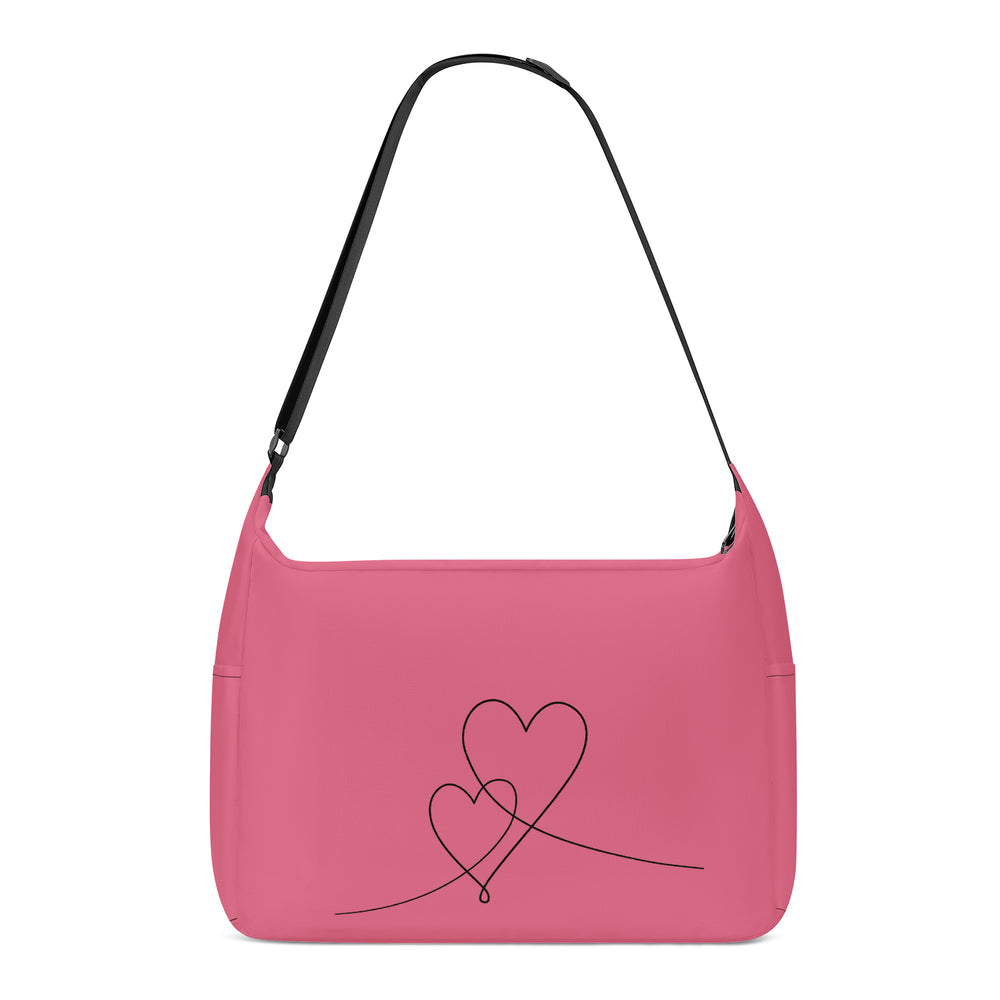Ti Amo I love you - Exclusive Brand - Pale Violet Red -  Double Script Heart - Journey Computer Shoulder Bag