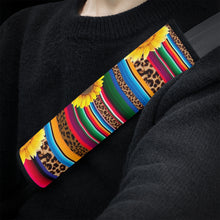 Load image into Gallery viewer, Ti Amo I love you - Exclusive  Brand - Leopard &amp; Sunflowers - Car Seat Belt Covers
