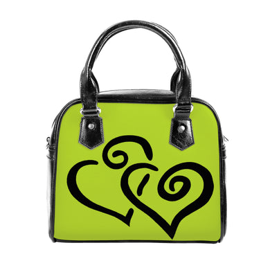 Ti Amo I love you - Exclusive Brand  - Martian - Double Black Heart -  Shoulder Handbag - Ti Amo I love you