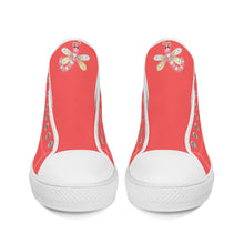 Load image into Gallery viewer, Ti Amo I love you - Exclusive Brand - High-Top Canvas Shoes - White Soles
