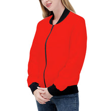 Load image into Gallery viewer, Ti Amo I love you - Exclusive Brand  - Scarlet - Women&#39;s Bomber Jacket
