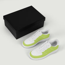 Load image into Gallery viewer, Ti Amo I love you - Exclusive Brand - Celery &amp; White - Low Top Unisex Sneakers
