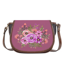 Load image into Gallery viewer, Ti Amo I love you - Exclusive Brand - Rose Gold 2 - Floral Bouquet - Saddle Bag
