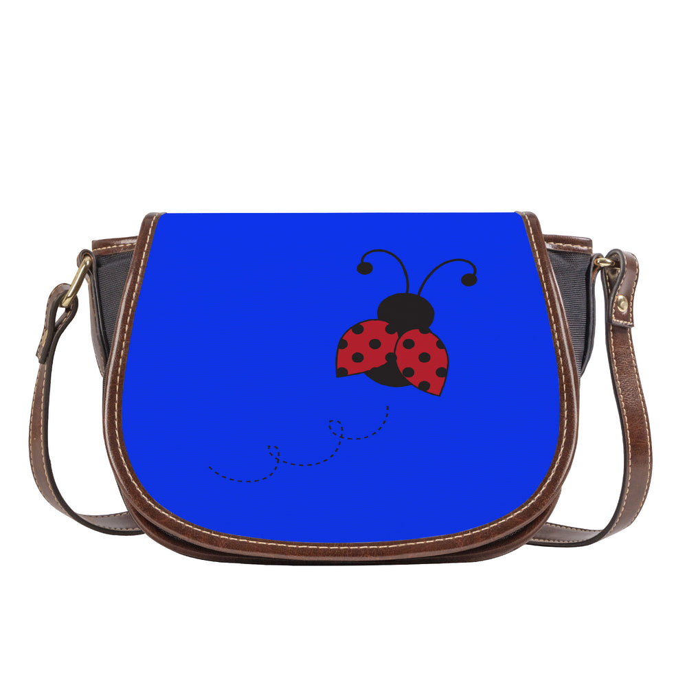 Ti Amo I love you - Exclusive Brand  -  Blue Blue Eyes - Ladybug - Saddle Bag